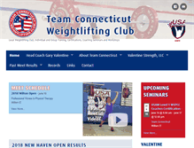 Tablet Screenshot of connecticutweightlifting.com